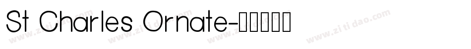 St Charles Ornate字体转换